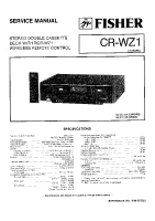 Fisher CRWZ-1 - Service Manual